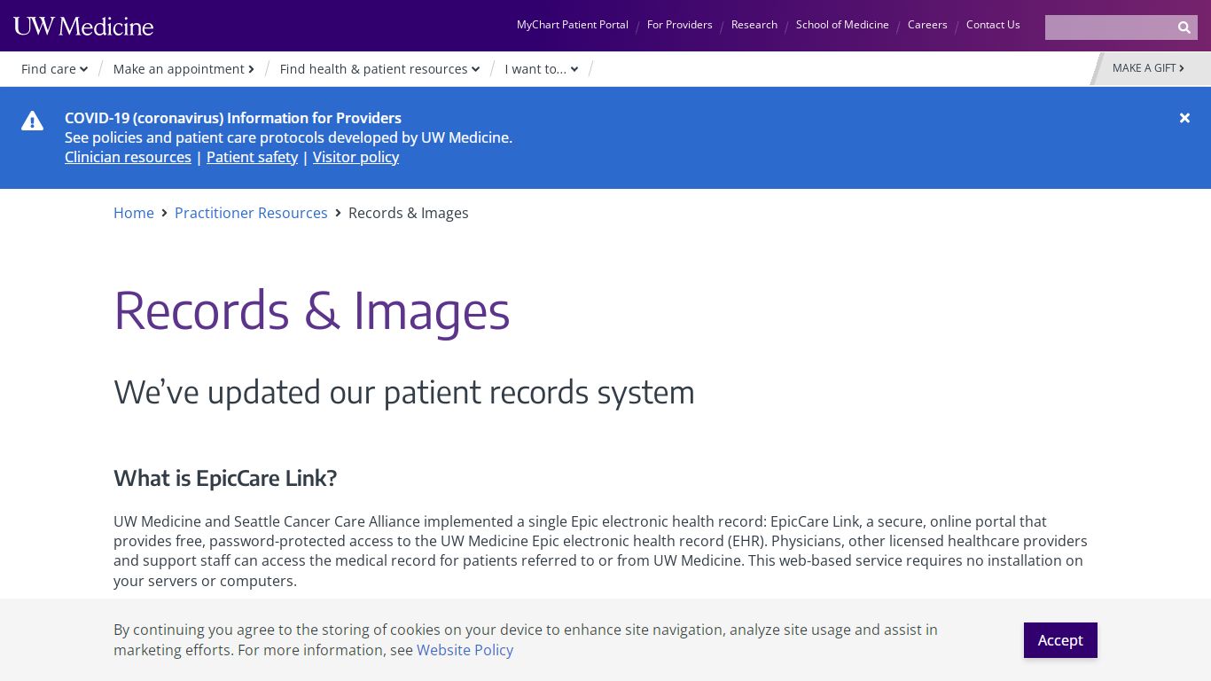 Records & Images | UW Medicine